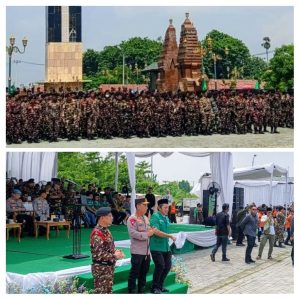 10 Ribu Banser Siap Amankan Nataru, Kapolri Pimpin Apel Kebangsaan di Gunung Jati