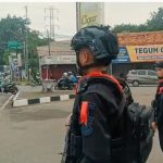 Brimob Kompi 4 Yon C Pelopor Patroli Pos Pam di Cirebon Kota