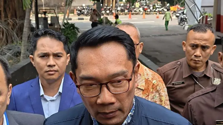 Eks Gubernur Jawa Barat (Jabar) Ridwan Kamil (RK) di Gedung Merah Putih KPK. (Dok: inilah)